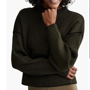 Varley Grand Mock Neck Rib Sweater